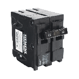 Interruptor automático enchufable tipo QP 2 polos, 60 amp