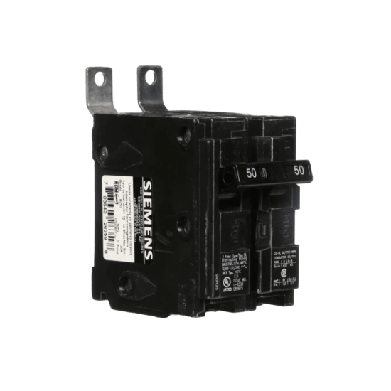Interruptor automático atornillable tipo BL 2 polos, 50 amp.