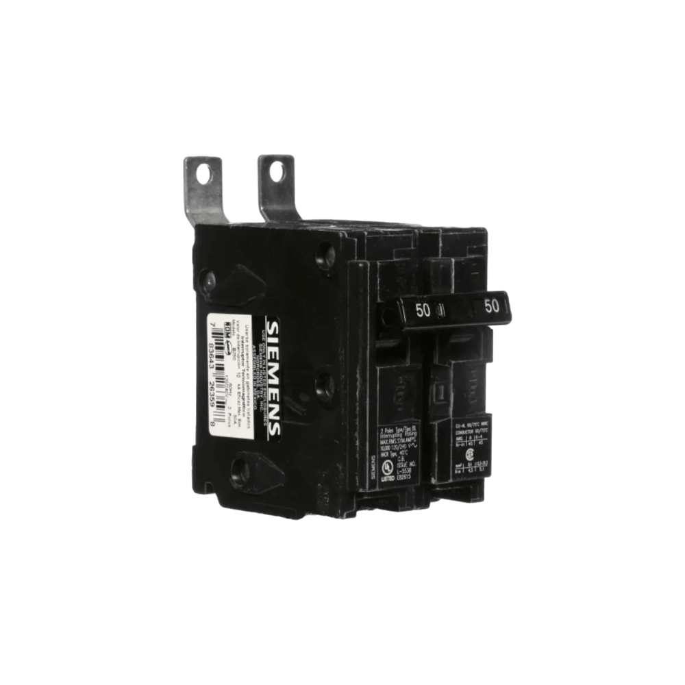 Interruptor automático atornillable tipo BL 2 polos, 50 amp.