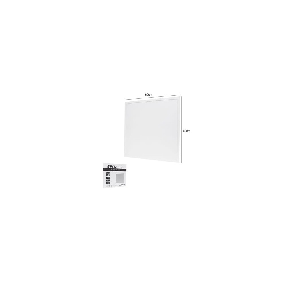 Panel LED / Luz Blanca 6 500 K / Empotrado o Suspendido / 59.5 x 59.5