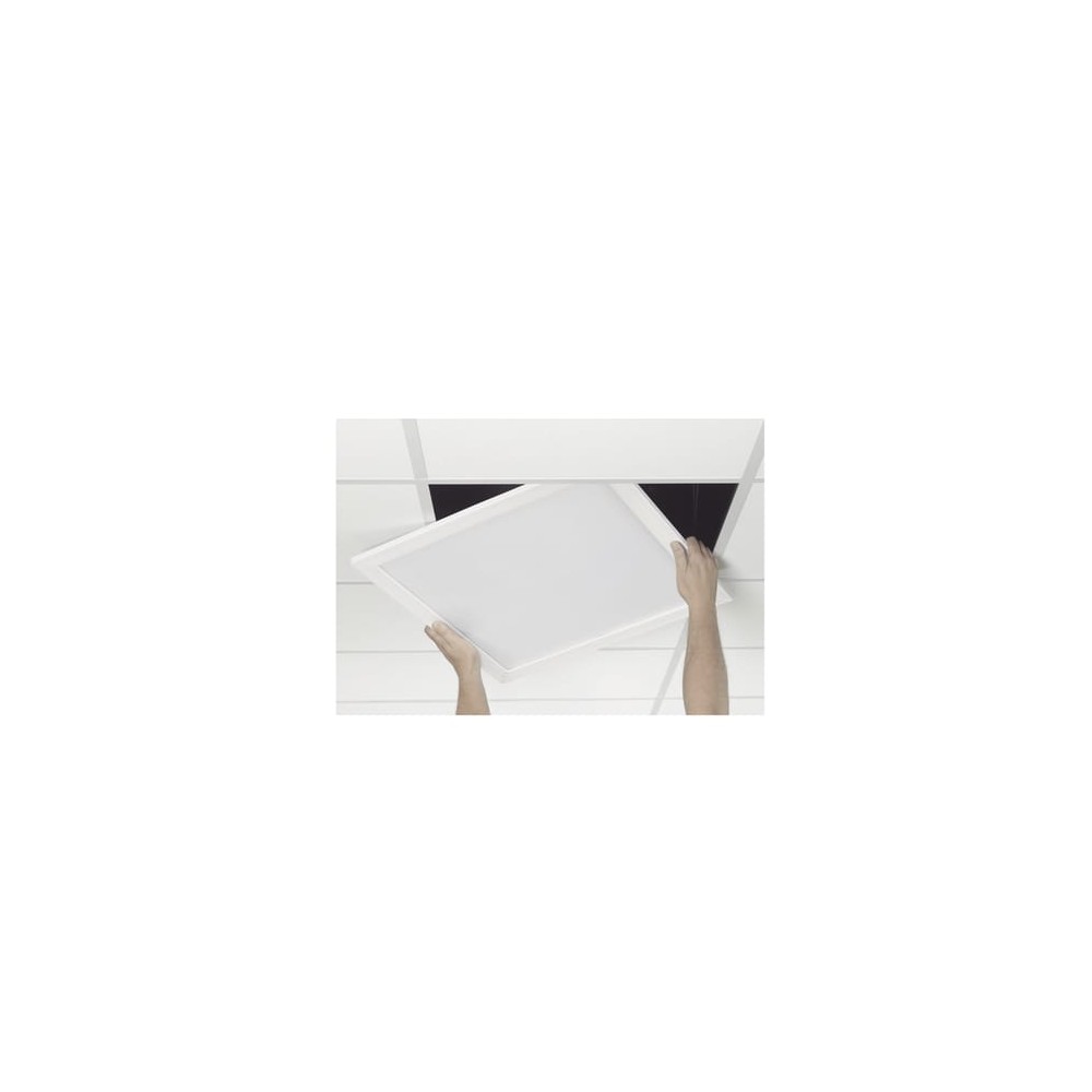 Panel LED / Luz Blanca 6 500 K / Empotrado o Suspendido / 59.5 x 59.5