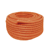 Manguera Poliducto Corrugado Flexible Naranja Reforzado de 1/2" x 100