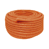 Manguera Poliducto Corrugado Flexible Naranja Reforzado de 1/2" x 100