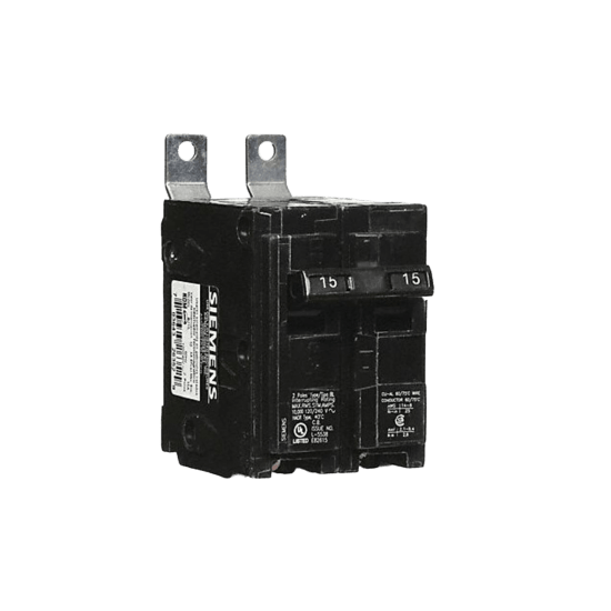 Interruptor automático atornillable tipo BL 2 polos, 15 amp.
