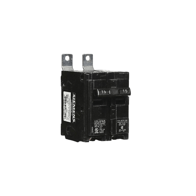 Interruptor automático atornillable tipo BL 2 polos, 15 amp.