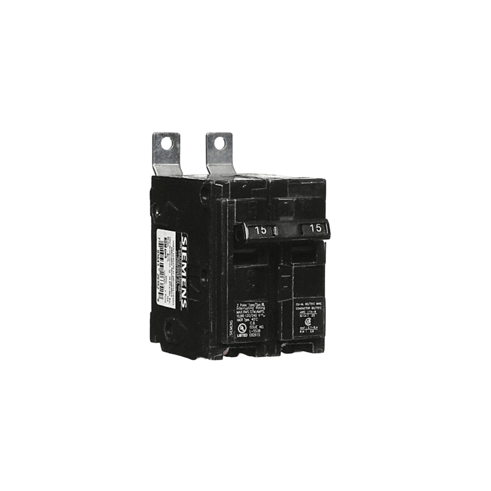 Interruptor automático atornillable tipo BL 2 polos, 15 amp.