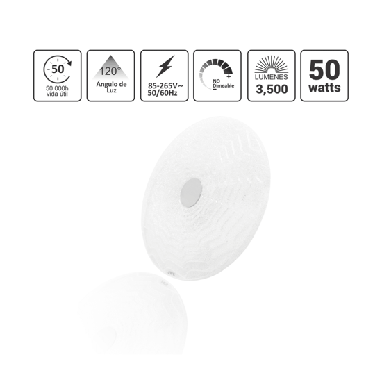 Lámpara de Techo LED / 40W / 3000 Lúmenes / 3 Temperaturas de Color (2