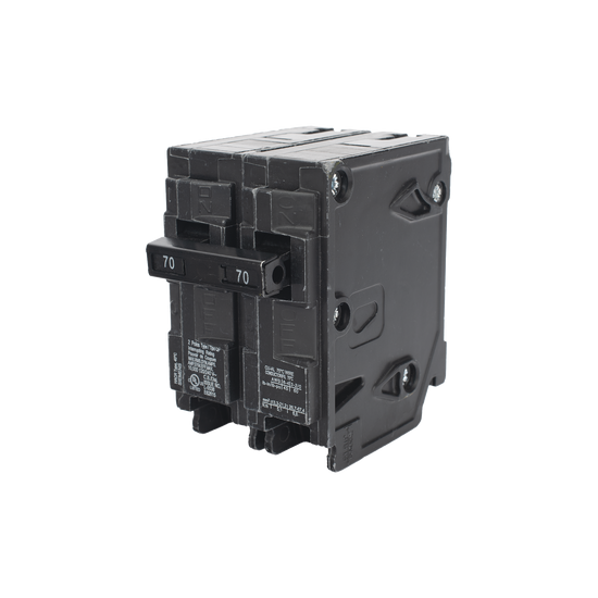 Interruptor automático enchufable tipo QP 2 polos, 70 amp