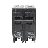 Interruptor automático enchufable tipo QP 2 polos, 70 amp