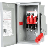 Interruptor de seguridad 2x60Amp. Nema 3R, Sin Portafusible