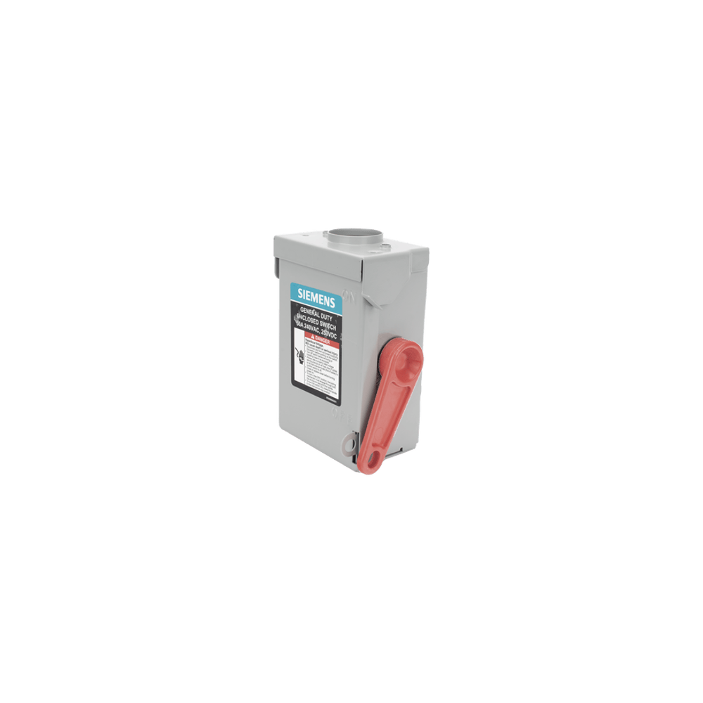 Interruptor de seguridad 2x60Amp. Nema 3R, Sin Portafusible
