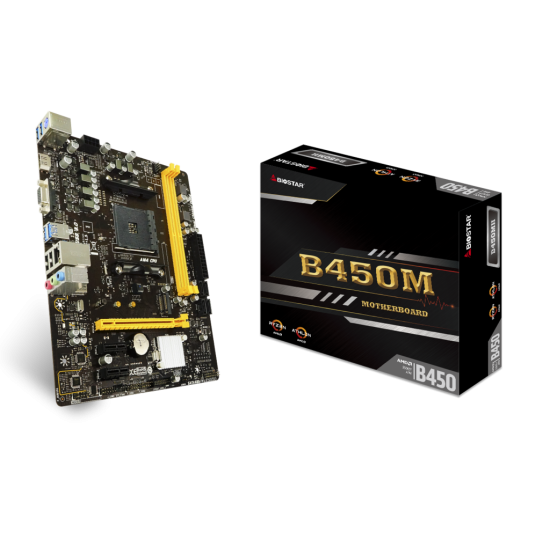 TARJETA MADRE BIOSTAR B450MH DDR4 HDMI PCIE M.2 SATA AMD RYZEN AM4