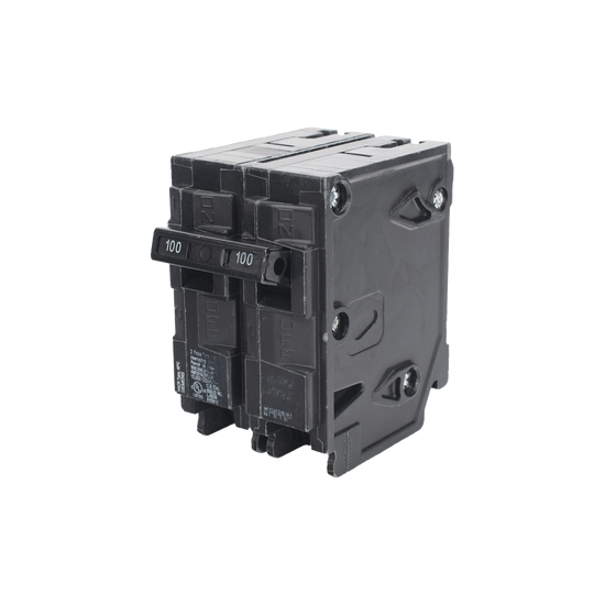 Interruptor automático enchufable tipo QP 2 polos, 100 amp