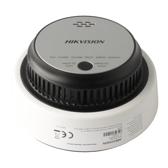 (HikFire) Detector de Humo Fotoeléctrico / Tecnología Dual de Luz / Al
