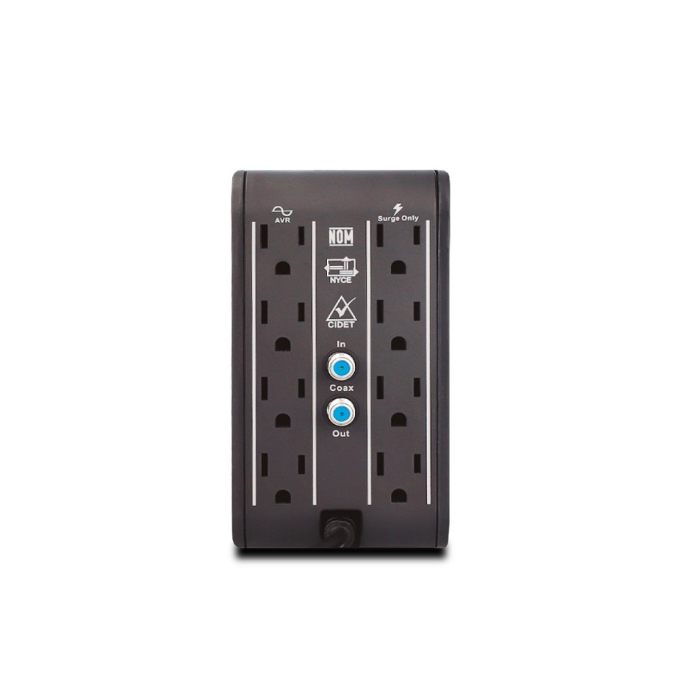 REGULADORMARCACDPMODR2CU-AVR10081000VA8CONTACTOS,4USBDERECA