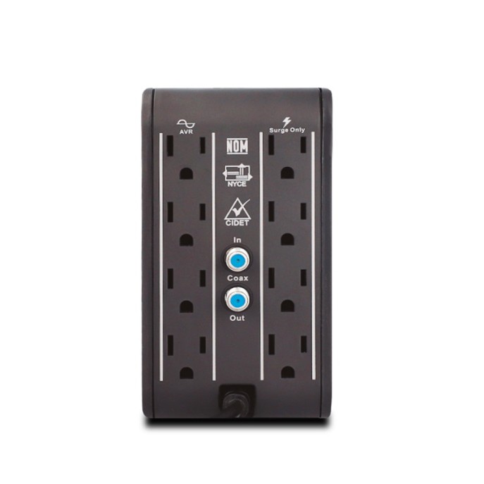 REGULADORMARCACDPMODR2CU-AVR10081000VA8CONTACTOS,4USBDERECA