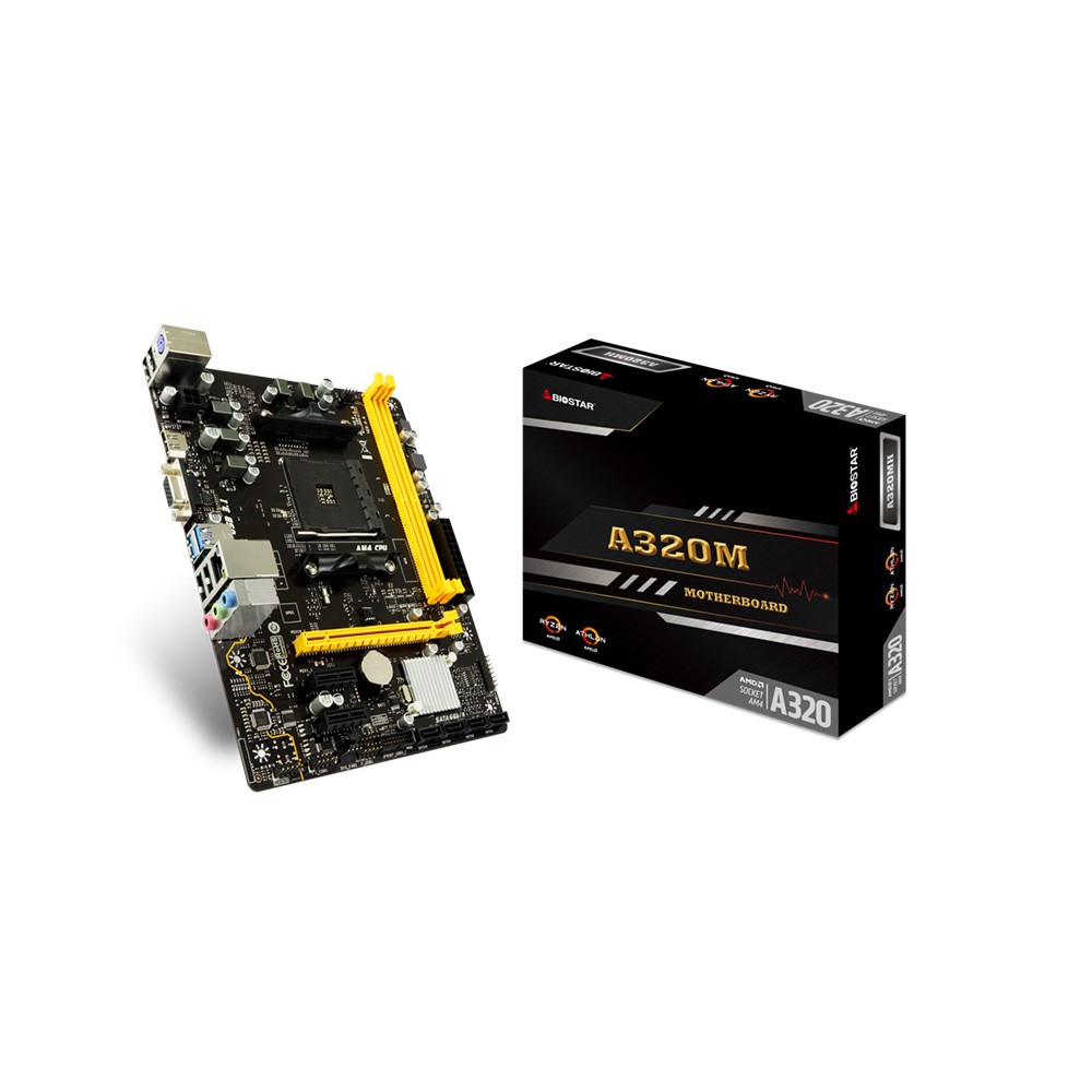 TARJETA MADRE BIOSTAR A320MH DDR4 HDMI PCIE SATA AMD RYZEN/APU AM4