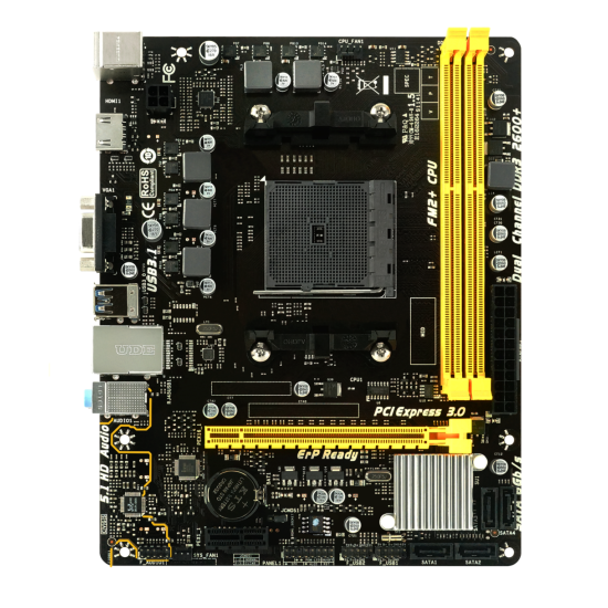 TARJETA MADRE BIOSTAR A68MHE DDR3 HDMI PCIE SATA AMD APU SERIES FM2+