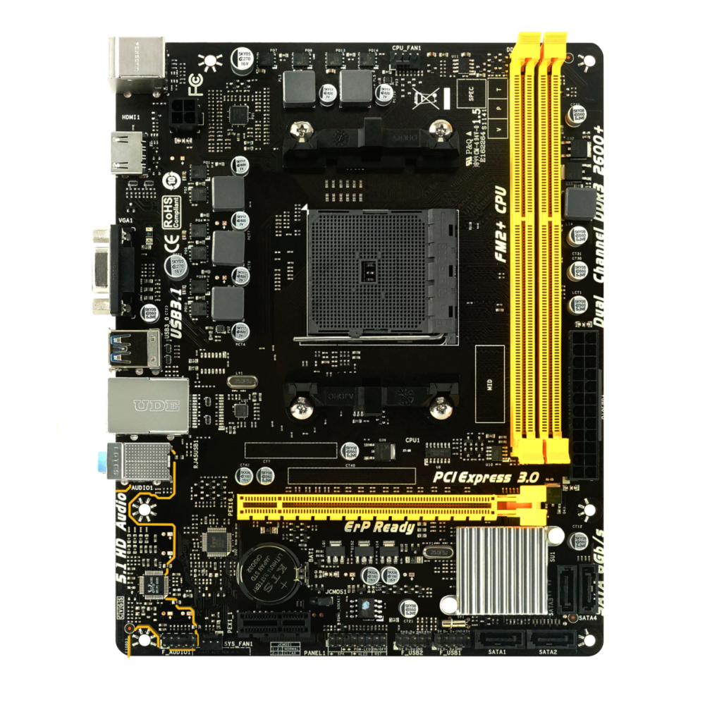 TARJETA MADRE BIOSTAR A68MHE DDR3 HDMI PCIE SATA AMD APU SERIES FM2+