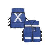 Chaleco Reflejante con 6 Bolsas Externas / 6 Broches ajustables / Tall
