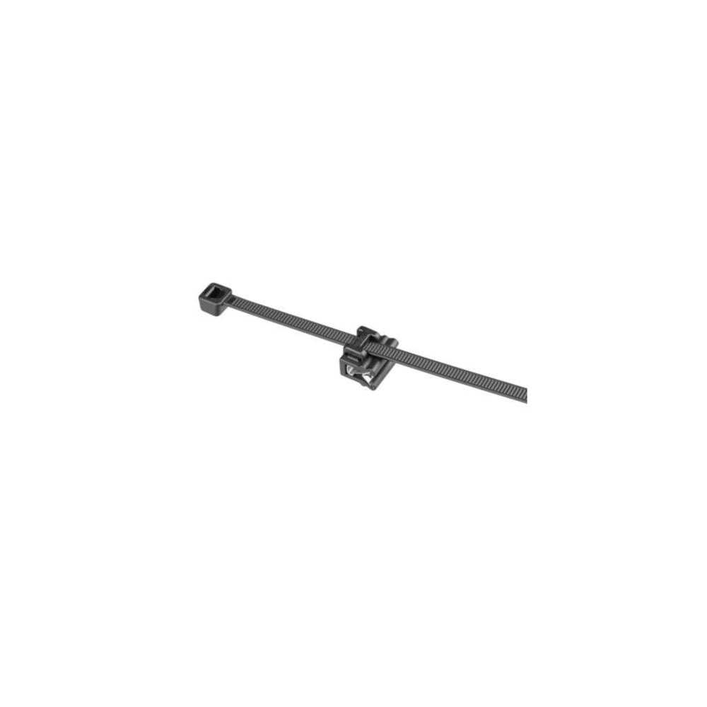 Cincho de Nylon 6.6 Solar Clip, 188mm largo x 14mm ancho, Color Negro,