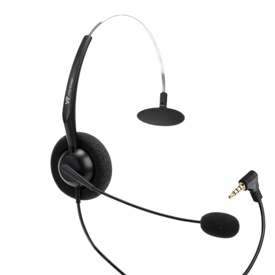 VT1000-Omni-1x3.5-M, Diadema monoaural, Conector 3.5mm. Compatible WPs