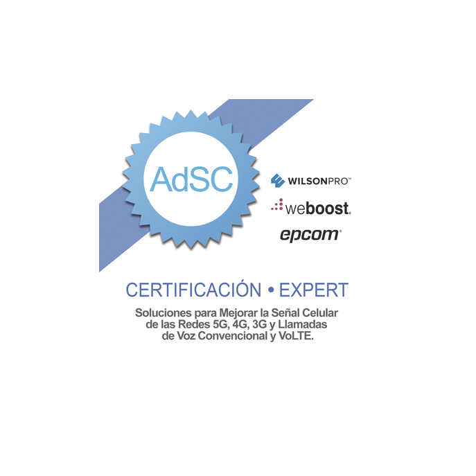 Certificación en Amplificadores de Señal Celular (2G, 3G, 4G, 5G y VoL