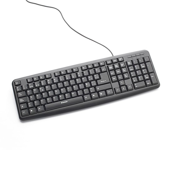 KIT MOUSE Y TECLADO OPTICO VERBATIM USB (NEGRO) VB98111