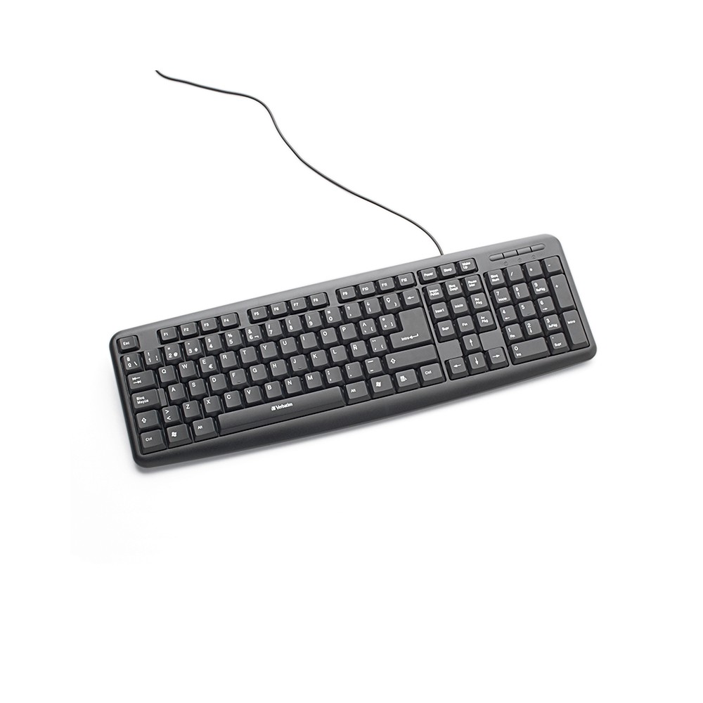 KIT MOUSE Y TECLADO OPTICO VERBATIM USB (NEGRO) VB98111