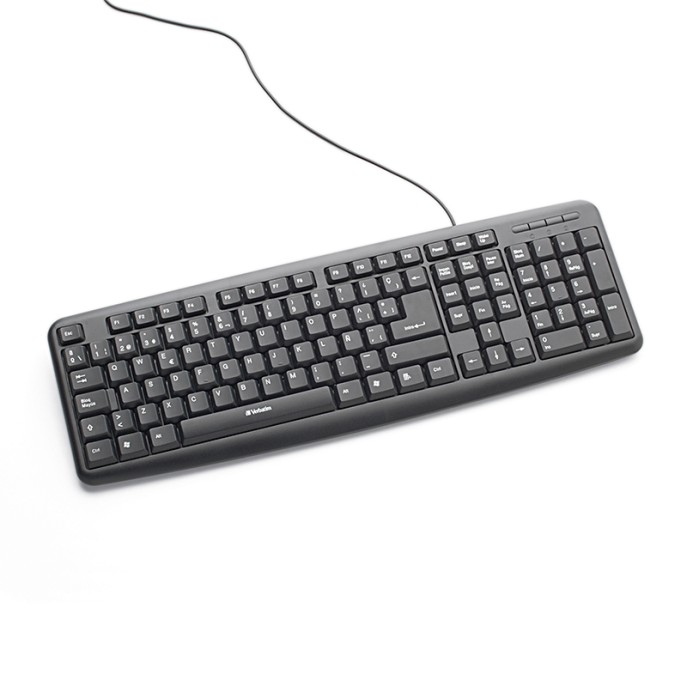 KIT MOUSE Y TECLADO OPTICO VERBATIM USB (NEGRO) VB98111