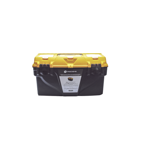 Caja Porta Herramientas 17", 44x26x23 cm Bicolor con Compartimientos p
