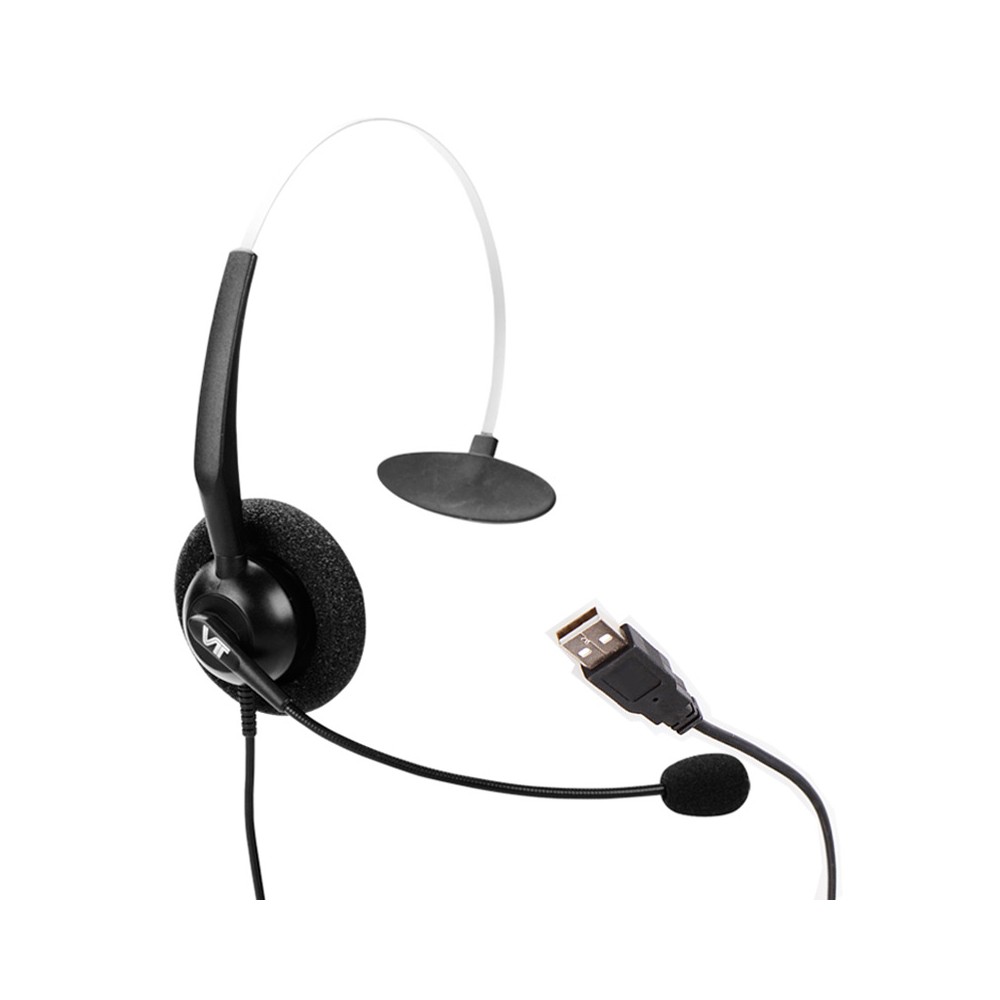 VT1000-Omni-USB-M, Diadema monaural, Conector USB