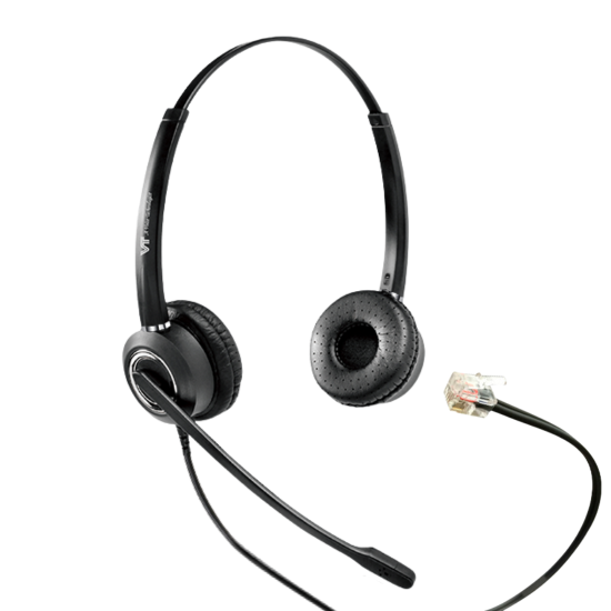 VT6200-UNC-D-RJ09-03, Diadema Binaural, conector RJ09 para Grandstream