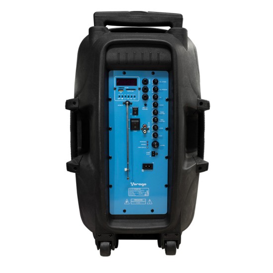 (OPEN BOX)BOCINA KAREOKE VORAGO KSP-500 NEGRO BLUETOOTH RECARGABLE