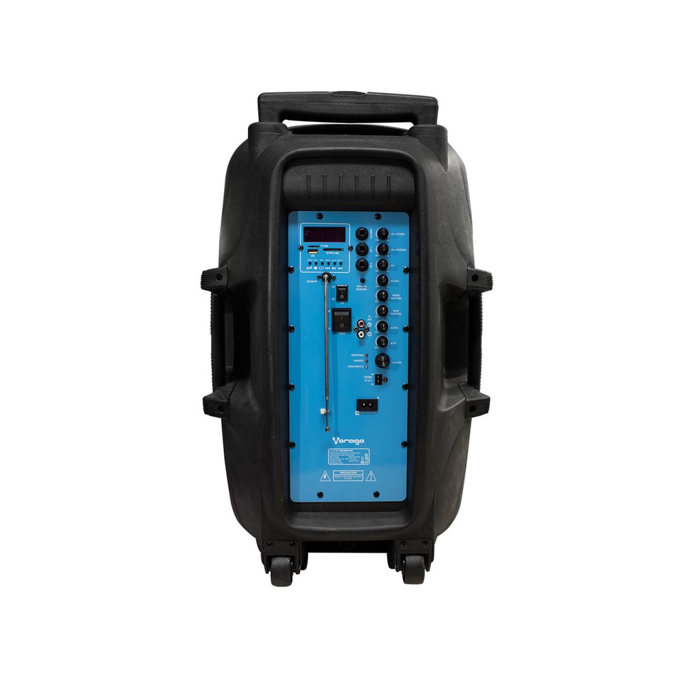 (OPEN BOX)BOCINA KAREOKE VORAGO KSP-500 NEGRO BLUETOOTH RECARGABLE