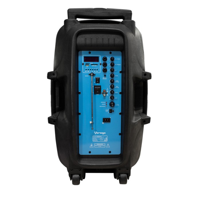 (OPEN BOX)BOCINA KAREOKE VORAGO KSP-500 NEGRO BLUETOOTH RECARGABLE