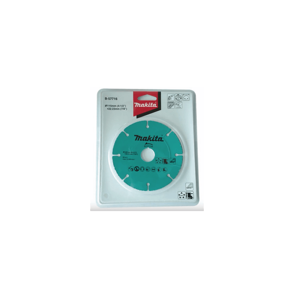 Disco de carburo de tugsteno 4 1/2" multi-material para esmeriladora,