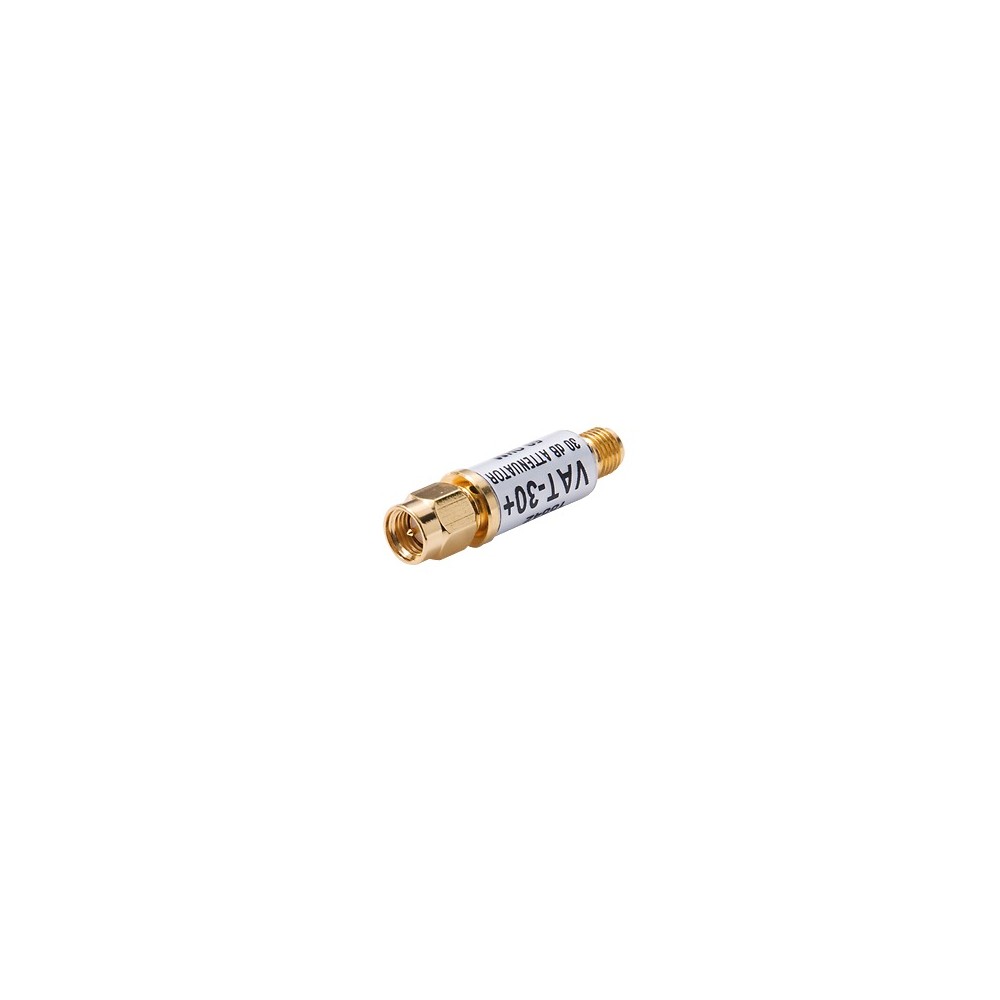 Atenuador en Línea de 30 dB, 0.5W, CD-6 GHz, Conectores SMA Macho-Hemb