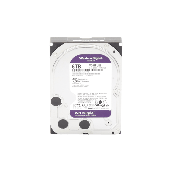 Disco Duro PURPLE de 6TB / 3 AÑOS DE GARANTÍA / Para Videovigilancia