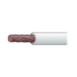 Cable Eléctrico 18 AWG Color Blanco, Conductor de Cobre Suave. Aislami