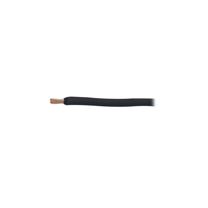Cable Eléctrico 16 AWG Color Negro, Conductor de Cobre Suave Cableado.
