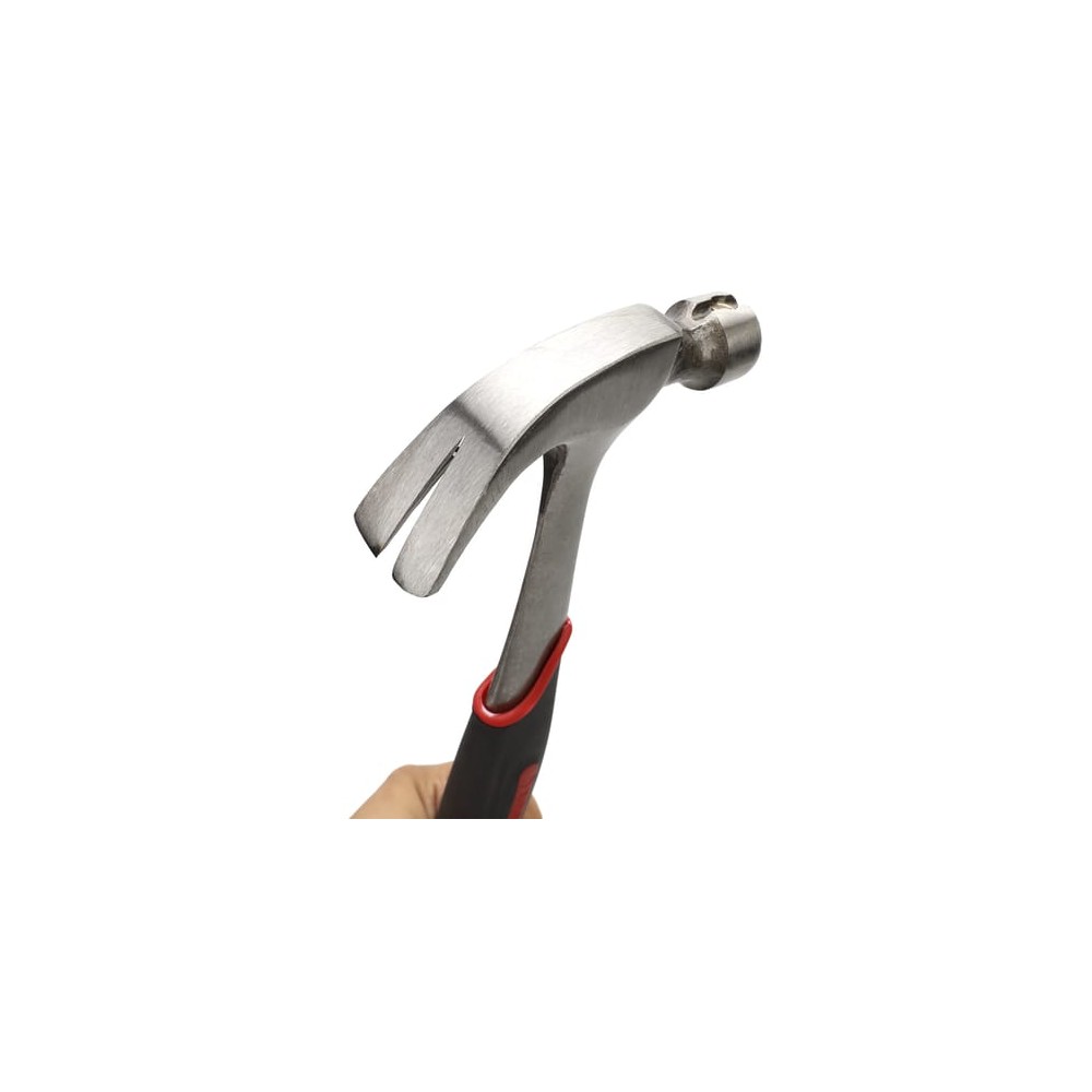 Martillo Uso Rudo de Acero Forjado de 16 oz. con Uña Curva. Con Sujeta