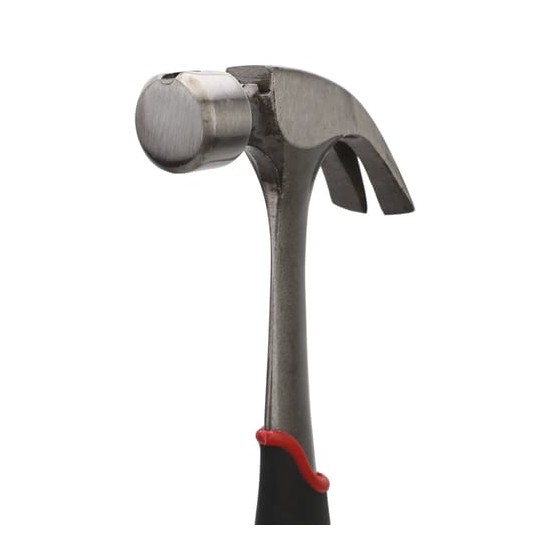 Martillo Uso Rudo de Acero Forjado de 16 oz. con Uña Curva. Con Sujeta