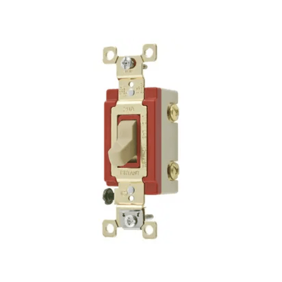 Interruptor de Palanca 20 A 120-277 V CA/ Grado Industrial/ Color Marf