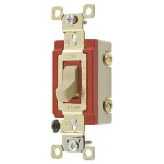 Interruptor de Palanca 20 A 120-277 V CA/ Grado Industrial/ Color Marf