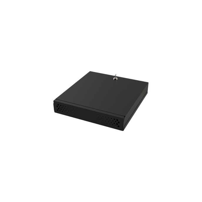 Gabinete Metálico de Seguridad para DVR/NVR, Ancho 396 mm x 78 mm de A