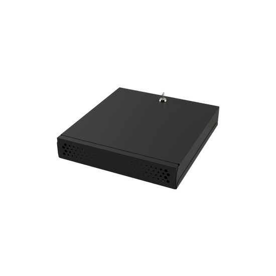 Gabinete Metálico de Seguridad para DVR/NVR, Ancho 396 mm x 78 mm de A