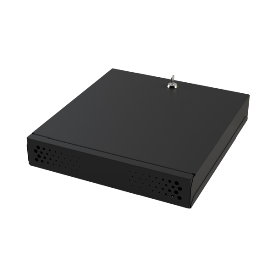 Gabinete Metálico de Seguridad para DVR/NVR, Ancho 396 mm x 78 mm de A
