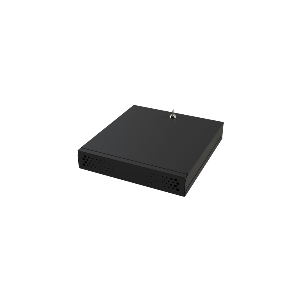 Gabinete Metálico de Seguridad para DVR/NVR, Ancho 396 mm x 78 mm de A