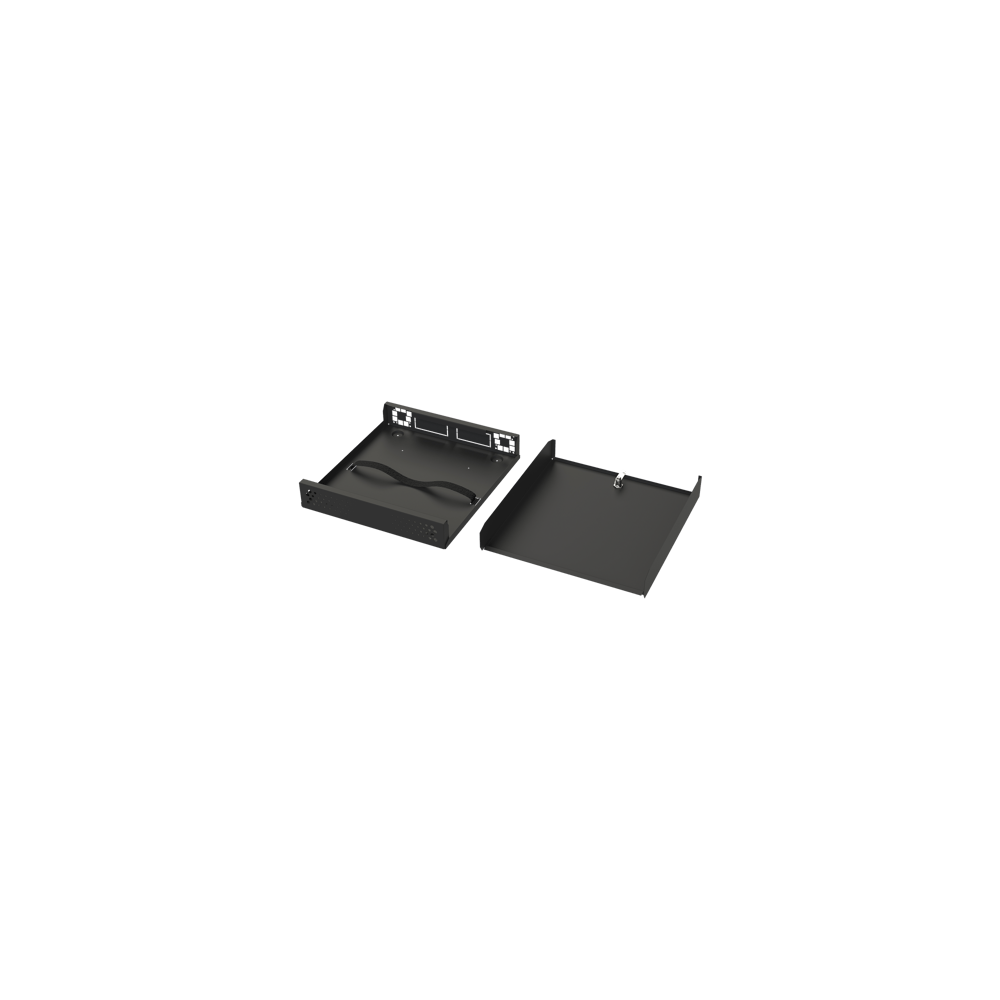 Gabinete Metálico de Seguridad para DVR/NVR, Ancho 396 mm x 78 mm de A